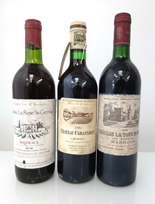 Lot 303 - 3 bottles, 1x 1982 Chateau Cabannieux Graves,...