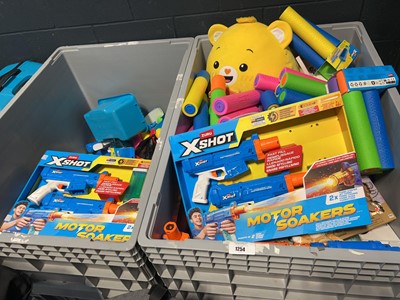 Lot 1254 - 1.5 pallet boxes of various children's toys...