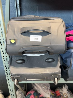 Lot 1262 - 2Delsey Paris wheeled luggage cases in black