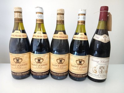 Lot 307 - 5 bottles, 1x 1982 Henri Vigneron Gevrey...