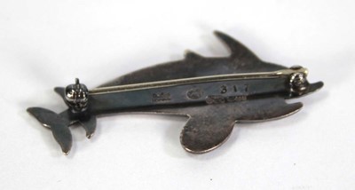 Lot 725 - A Georg Jensen silver brooch modelled as a...