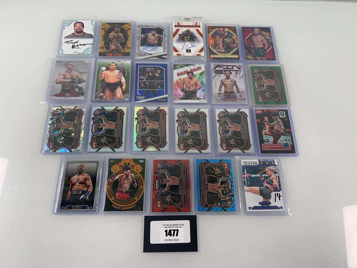 Lot 1477 - Various Top Loaded Martial Arts trading cards...