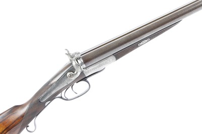 Lot 818 - (S2) An Early Patent 12 bore Double Hammer Gun...