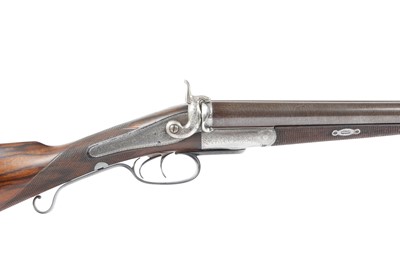 Lot 818 - (S2) An Early Patent 12 bore Double Hammer Gun...