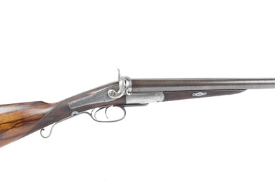 Lot 818 - (S2) An Early Patent 12 bore Double Hammer Gun...