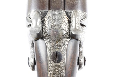 Lot 818 - (S2) An Early Patent 12 bore Double Hammer Gun...