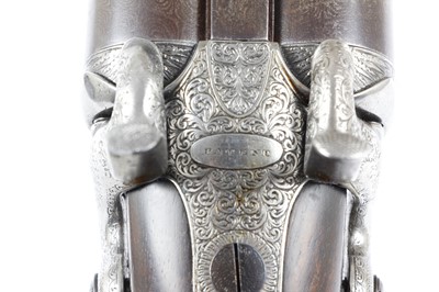 Lot 818 - (S2) An Early Patent 12 bore Double Hammer Gun...