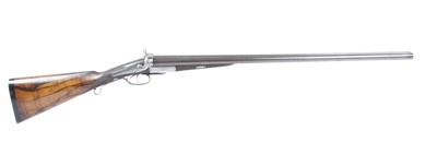 Lot 818 - (S2) An Early Patent 12 bore Double Hammer Gun...