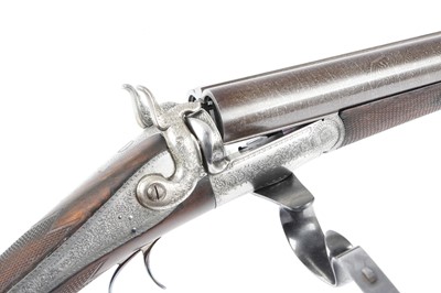 Lot 818 - (S2) An Early Patent 12 bore Double Hammer Gun...