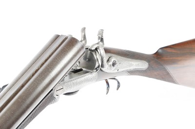 Lot 818 - (S2) An Early Patent 12 bore Double Hammer Gun...