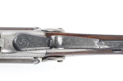 Lot 818 - (S2) An Early Patent 12 bore Double Hammer Gun...