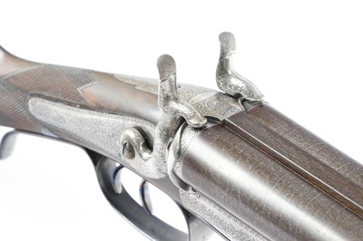 Lot 818 - (S2) An Early Patent 12 bore Double Hammer Gun...