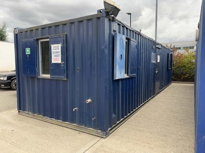 Lot 4019 - 32ft steel portable office construction site...