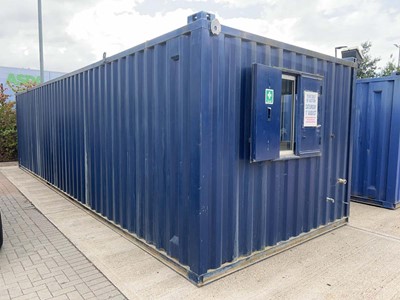 Lot 4019 - 32ft steel portable office construction site...