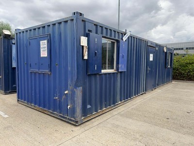 Lot 4020 - 32ft steel portable office construction site...