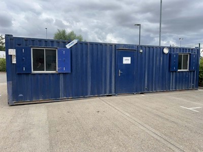Lot 4020 - 32ft steel portable office construction site...
