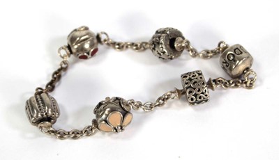 Lot 739 - Three silver bangles including a Charles...
