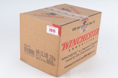 Lot 2015 - (S2) 500 x 12 bore Winchester AA Club 28gr...