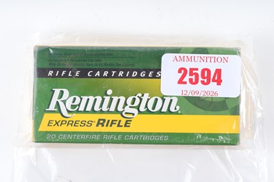 Lot 2594 - (S1) 20 x .17 Remington Express 25gr Rifle...