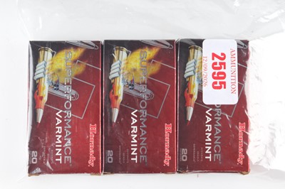 Lot 2595 - (S1) 60 x .222 (Rem) Hornady Superformance...