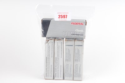 Lot 2597 - (S1) 100 x .222 (Rem) Federal Classic 50gr...
