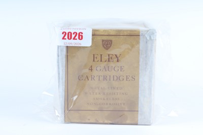 Lot 2026 - (S2) 25 x Eley 4 bore cartridges, boxed