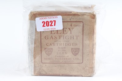 Lot 2027 - (S2) 25 x Eley 4 bore cartridges, boxed