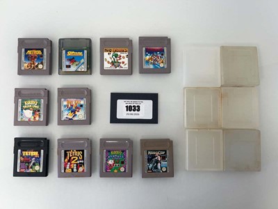 Lot 1033 - 10x Nintendo GameBoy games to include Tetris...