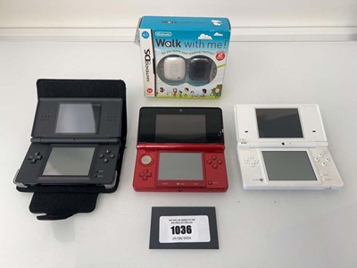 Lot 1036 - Nintendo 3DS, DS and DS lite together with...
