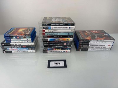 Lot 1039 - qty of Sony PlayStation 2, 3, PSP and Vita games