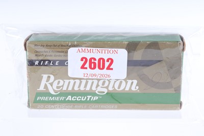 Lot 2602 - (S1) 20 x .17 Remington Premier AccuTip-V 20gr...