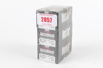 Lot 2857 - 150 x 30 Cal (.308) AccuBond Spitzer 150gr...