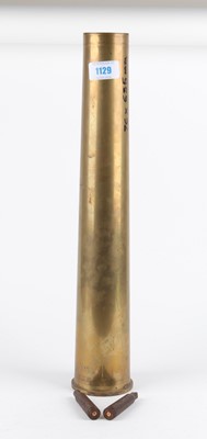 Lot 1129 - 76x635mm OTO Melara naval cannon shell case