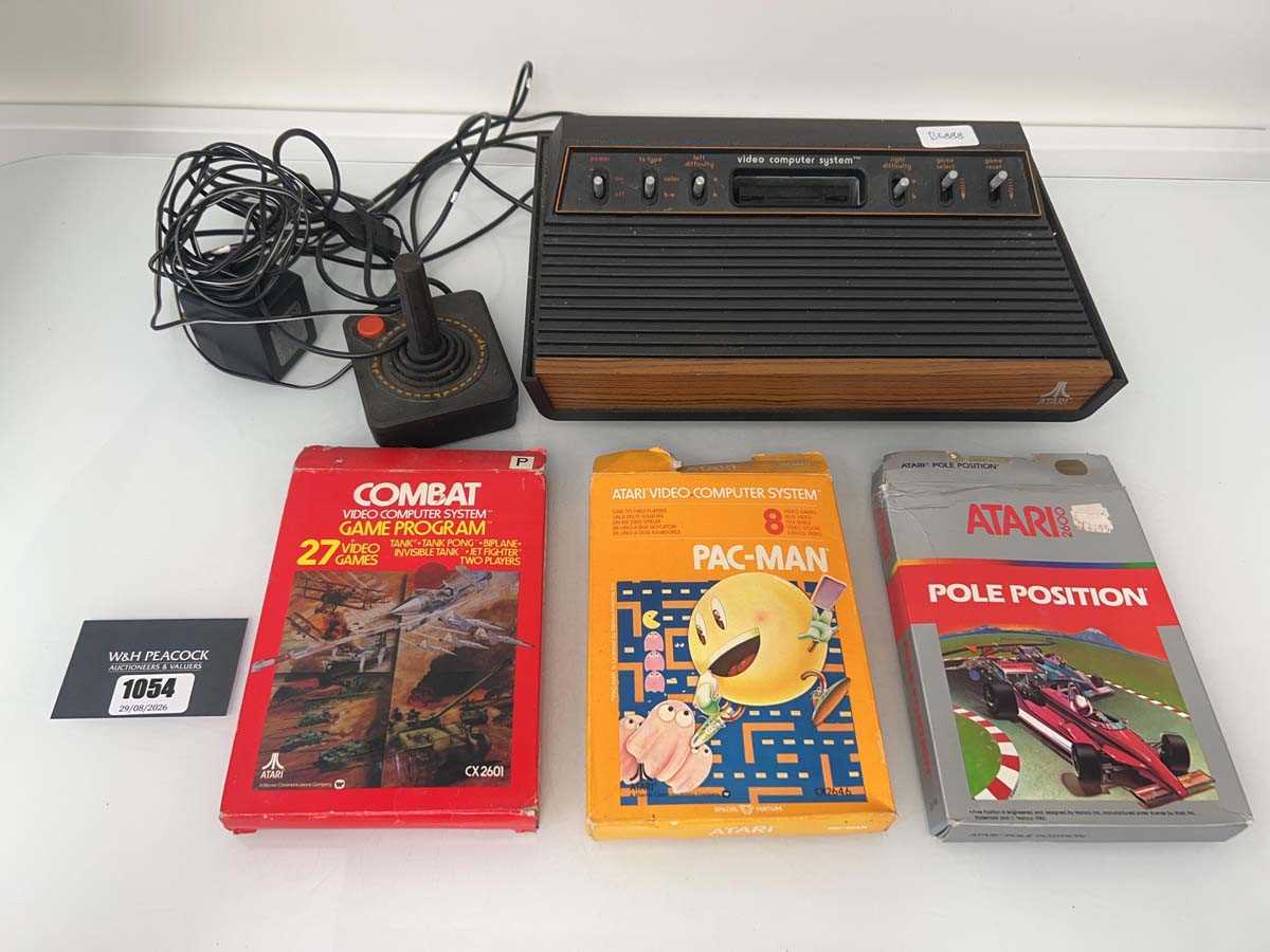 Lot 1054 - Atari 2600 with 3x games