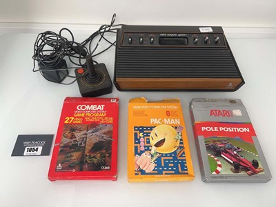 Lot 1054 - Atari 2600 with 3x games