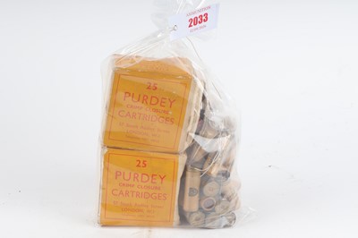 Lot 2033 - (S2) 25 x 12 bore Eley cartridges, plus 35 x...