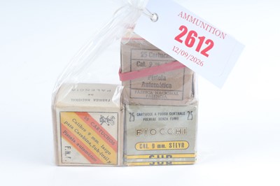 Lot 2612 - (S1) 43 x 9mm Large rifle cartridges; 16 x 9mm...