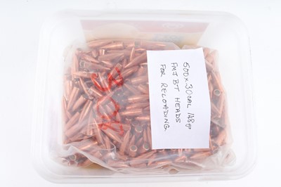 Lot 2861 - 500 x .30 cal 148gr FMJ BT heads, loose