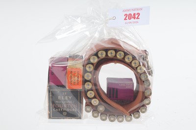 Lot 2042 - (S2) .410 cartridge belt containing 25 Eley...