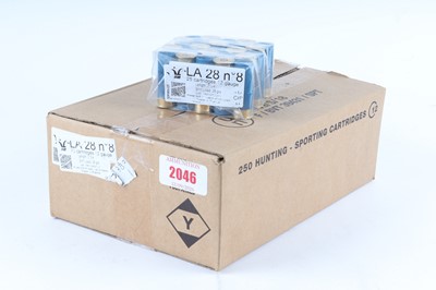 Lot 2046 - (S2) 250 x 12 bore Jocker 28gr No.8 shot...