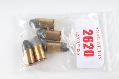 Lot 2620 - 5 x .450 Adams Cartridges (inert)