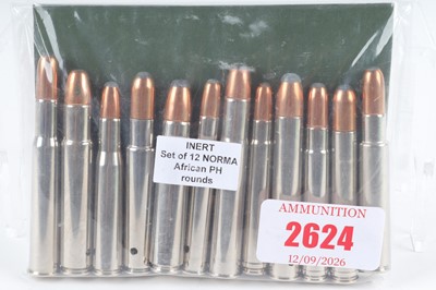 Lot 2624 - 12 x Inert Assorted Norma Big Game Cartridges