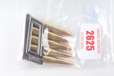 Lot 2625 - 5 x Inert 8x56R Mannlicher Cartridges