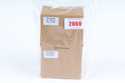 Lot 2869 - 100 x .500 cal Woodleigh 570gr heads for...