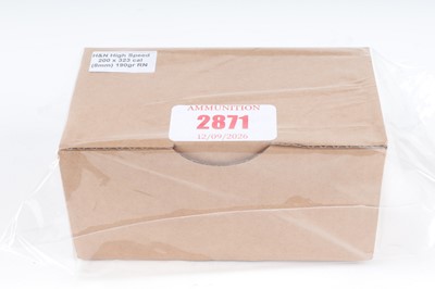 Lot 2871 - 200 x .323 cal (8mm) 190gr RN H&N High Speed...