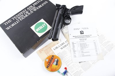 Lot 1261 - .177 Webley Tempest air pistol, boxed with...