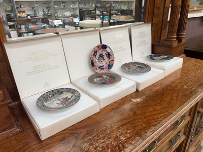 Lot 52 - Five decorative wall plates by Villeroy and...