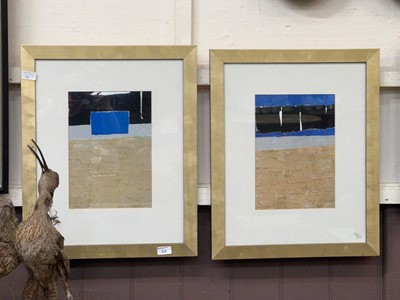 Lot 64 - Two framed modernist pictures