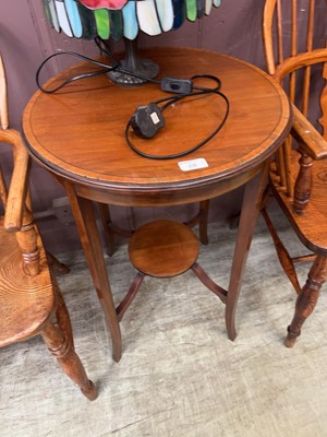 Lot 68 - A circular inlaid centre table