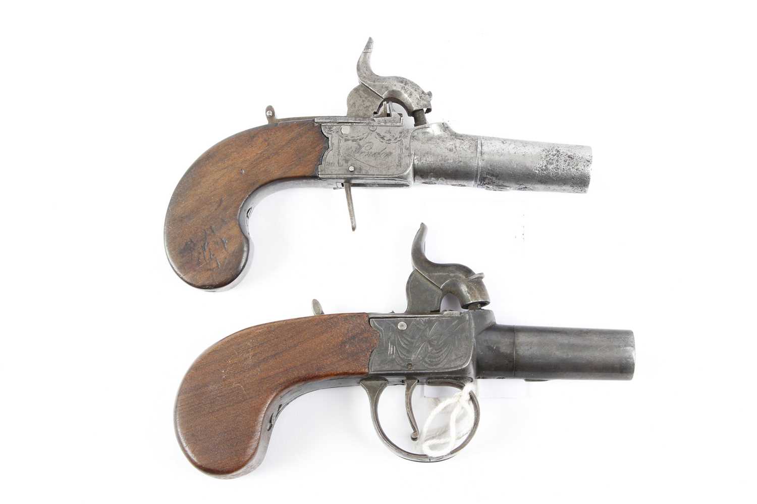 Lot 1652 - (S58) Two together: 40 bore English percussion...